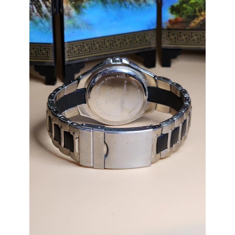 DALE EARNHARDT Jr #8 Watch  Silver & Black W/ Red Dial New Batt. FREE $HIPPING!!